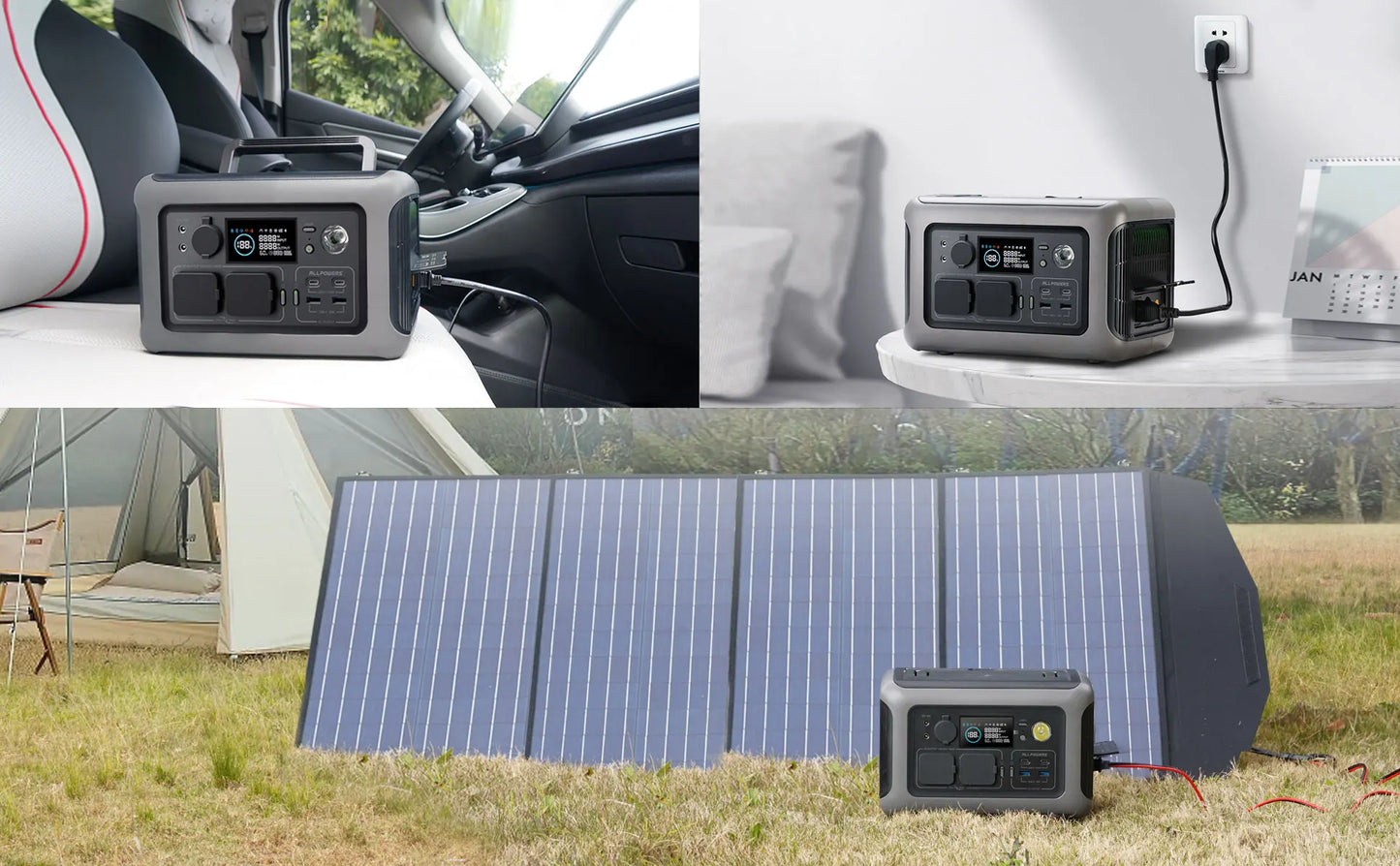 ALLPOWERS Portable Power Station R600, 299Wh LiFeP04 Battery with 2x 600W (1200W Surge) AC Outlets