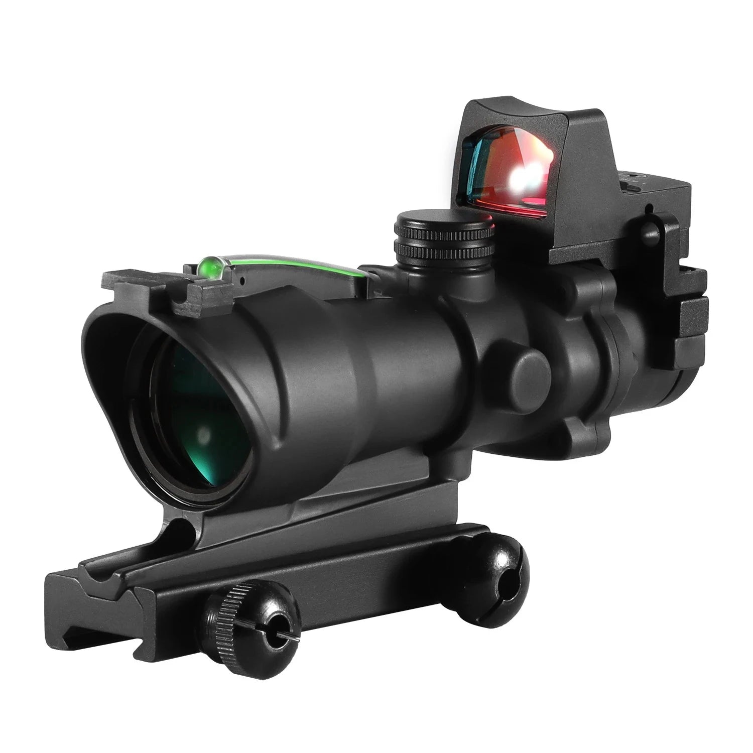 Adjustable 4x32 Red Dot 1x 4x Scope Red Dot Tactical Scope 20mm Rail S ...