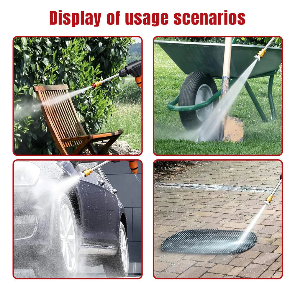 High-voltage Lithium Battery Car Water Gun 30bar Washer Portable Rechargeable 48v 300W motor