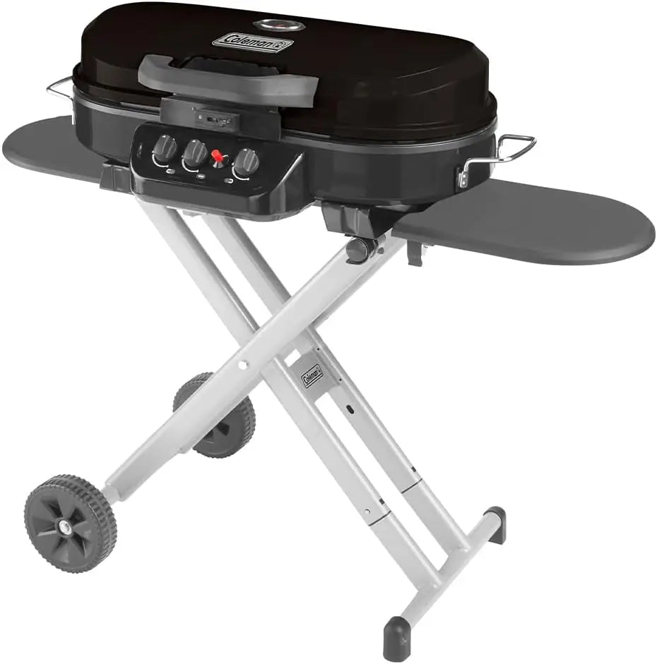 RoadTrip 285 Portable Stand-Up Propane Grill w/ 3 Adjustable Burners & Instastart Push-Button