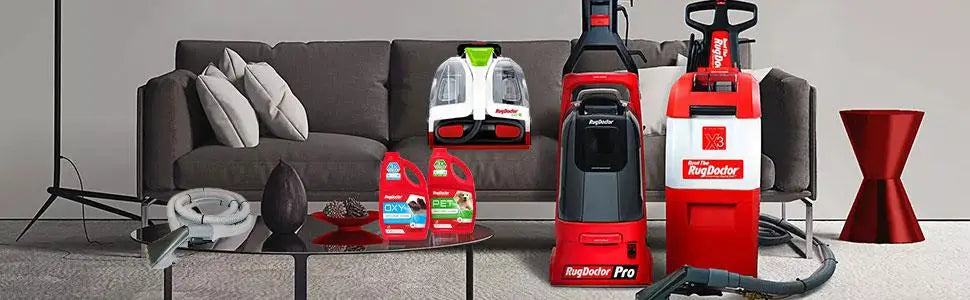 Rug Doctor Mighty Pro X3 Commercial Carpet Cleaner – Large Red Pet Pack, Includes 48 oz. Pet Cleaner