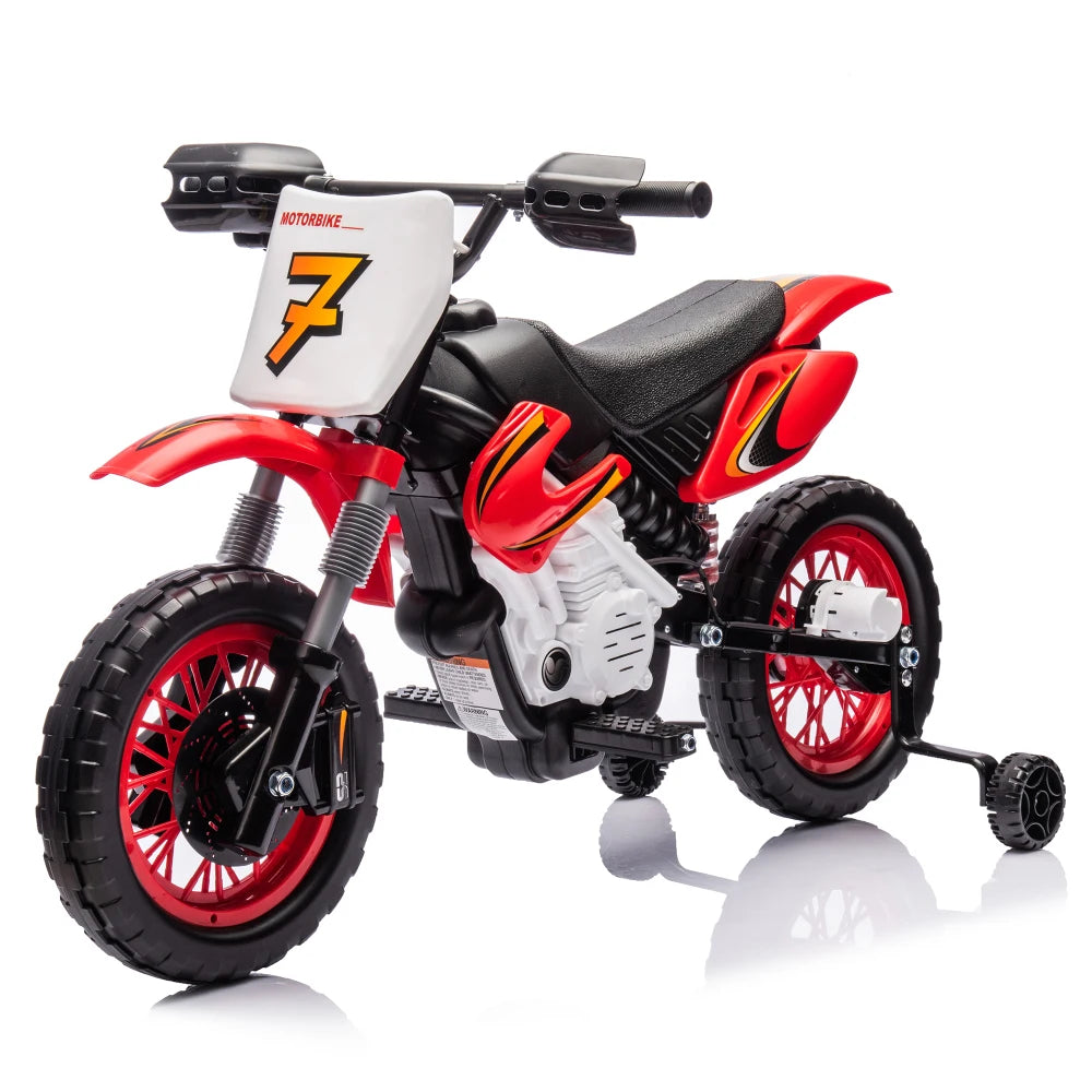 12V Kids Ride On Electric Toy Motorcycle,Rear suspension,Twist Grip Throttle,Slow Start