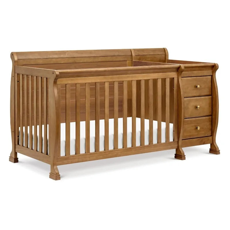 4-in-1 Convertible Crib and Changer Combo