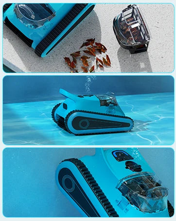 Pool Vacuum Cordless Pool Cleaners/In or Above Ground Pool/Wall Floor Waterline 180W Powerful