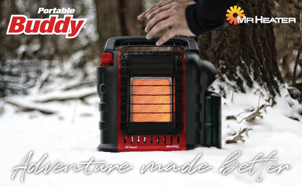 Heater F232000 MH9BX Buddy 4,000-9,000-BTU Indoor-Safe Portable Propane Radiant Heater, Red-Black