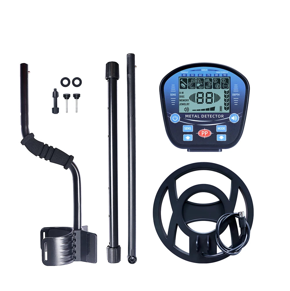 Professional high-sensitivity metal detector, underground treasure gold metal detector with LCD