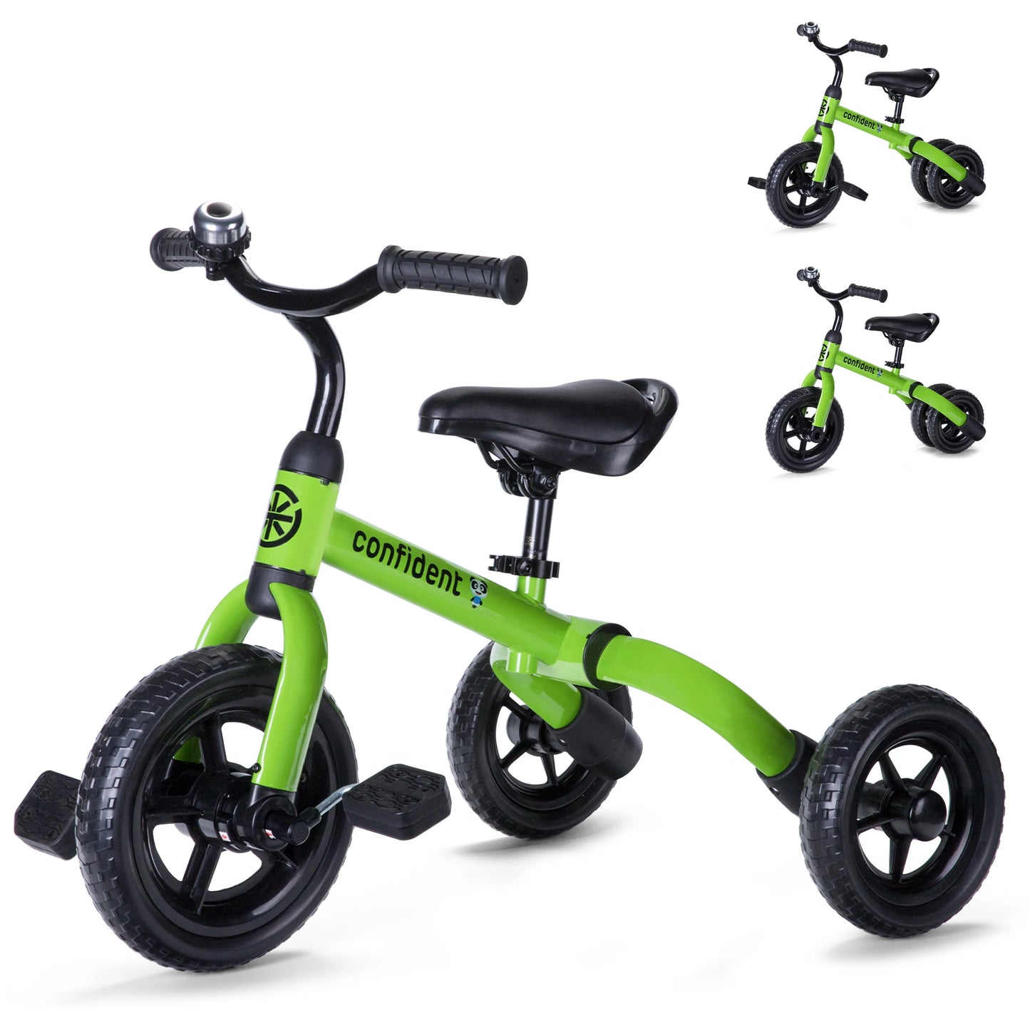 Toddlers Tricycle for 2/3/4/5 Years Old Boy&Girl with Detachable Pedal And Training Wheel Baby Gift