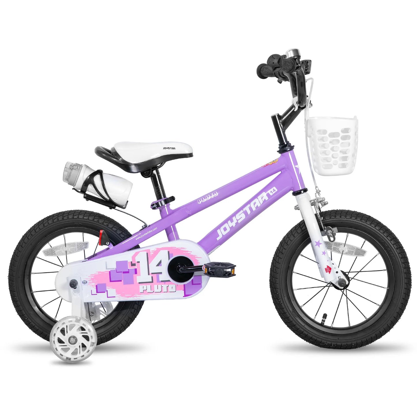 JOYSTAR 12 14 16 18 20 Inch Kids Bike with Light Up Training Wheels, Kids' Bicycle Age 3-12 Years