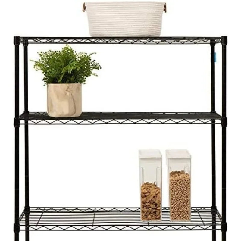 Storage Shelves 2100Lbs Capacity, 6-Shelf on Casters 48" L×18" W×72" H Commercial Wire Shelving Unit