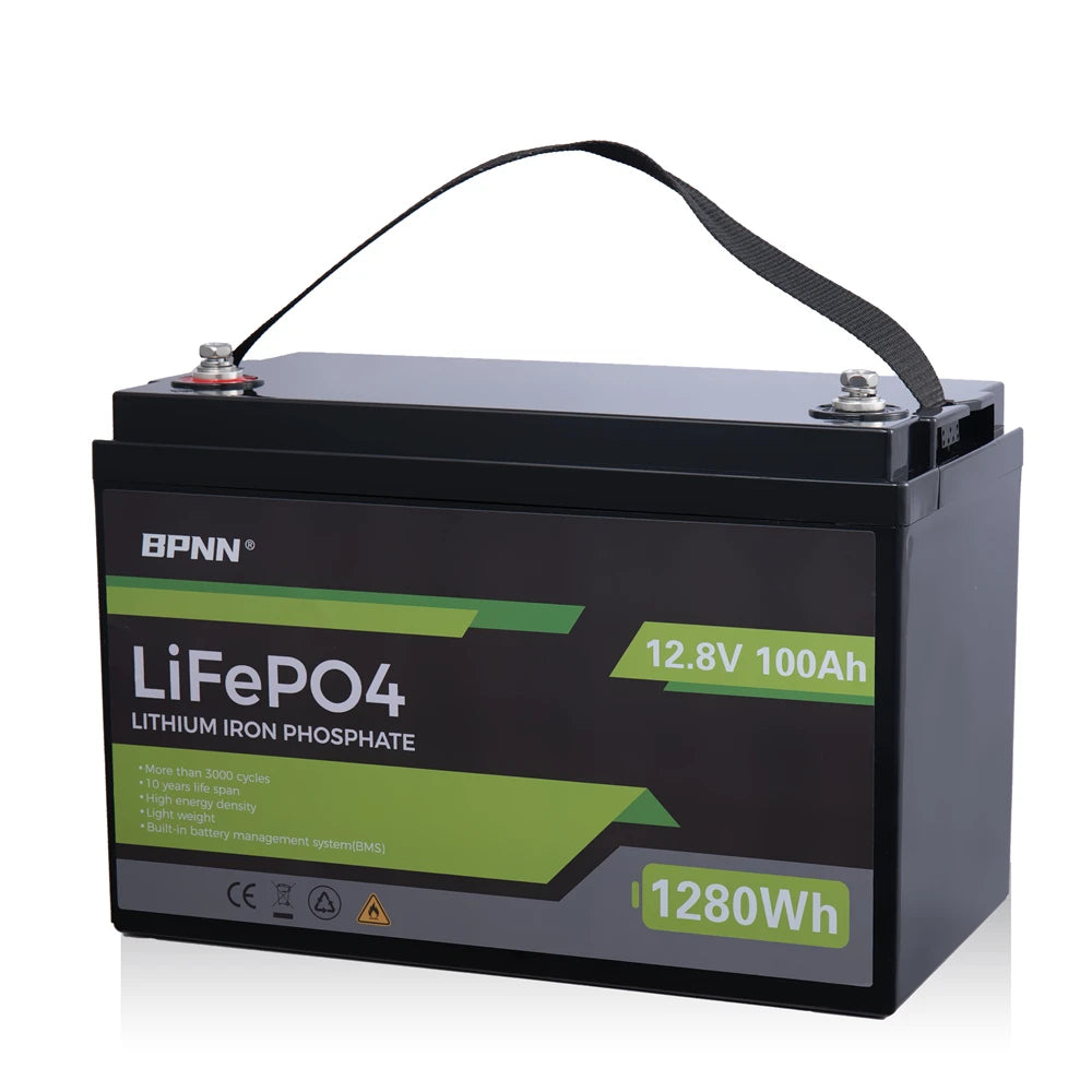 12V 200Ah 100Ah 50AH LiFePO4 Battery with BMS Lithium Iron Phosphate Batteries Pack for Solar Boat Golf Cart Wind Solar Energy