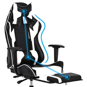 OC1688-WhiteA Racing Gaming Chair, White