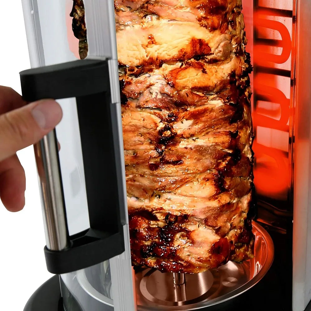 Countertop Vertical Rotating Oven - Rotisserie Shawarma Machine, Kebob, Stain & Energy Efficient