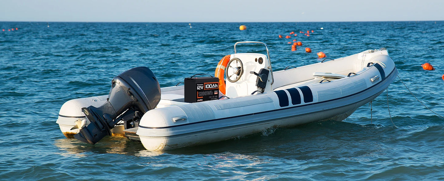 Humsienk 12V 100Ah Built-in 100A BMS Lithium Iron Phosphate Battery Packs