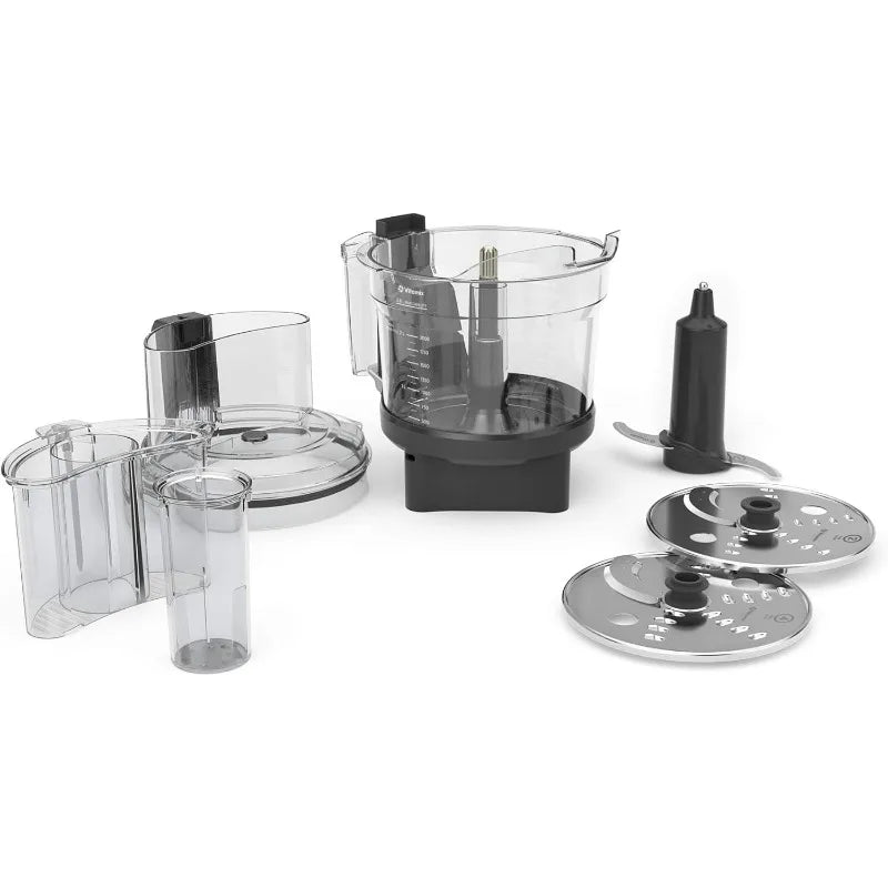 Vitamix 12-Cup Food Processor Attachment with SELF-DETECT™, Compatible with Ascent and Venturist Series, Black