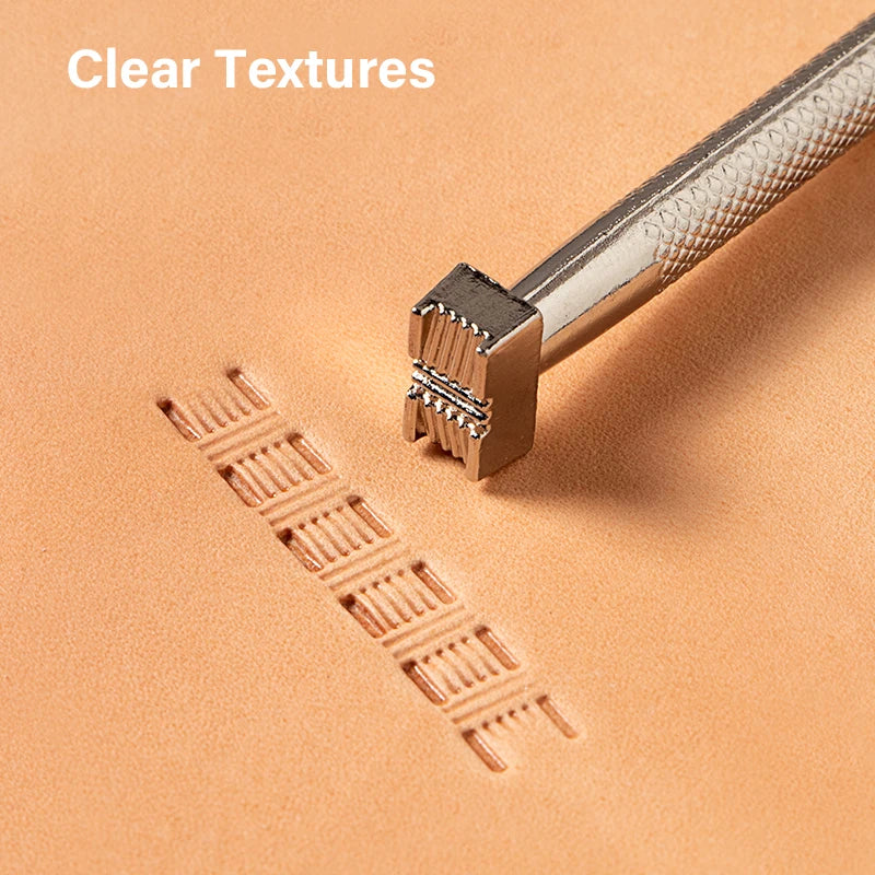 WUTA Leather Stamping Tools Skin Stamps Kit Carving 20Pcs Patterns Craft Embossing Punch Set