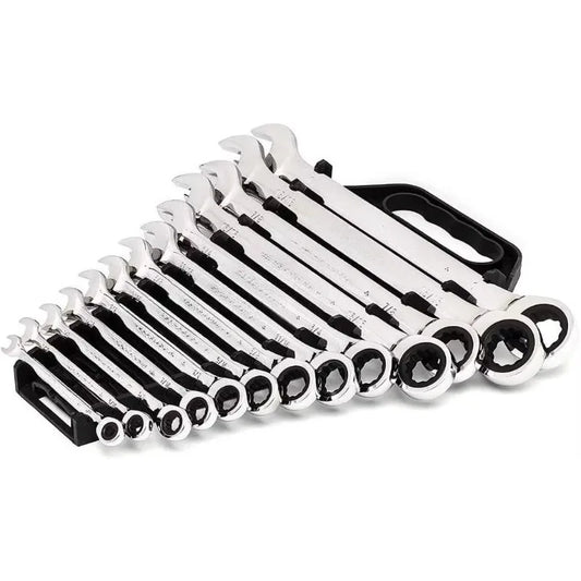 13 Piece 12 Point Ratcheting Combination Wrench Set SAE | 9312
