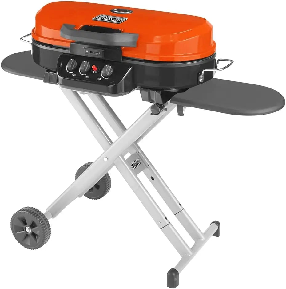 RoadTrip 285 Portable Stand-Up Propane Grill w/ 3 Adjustable Burners & Instastart Push-Button