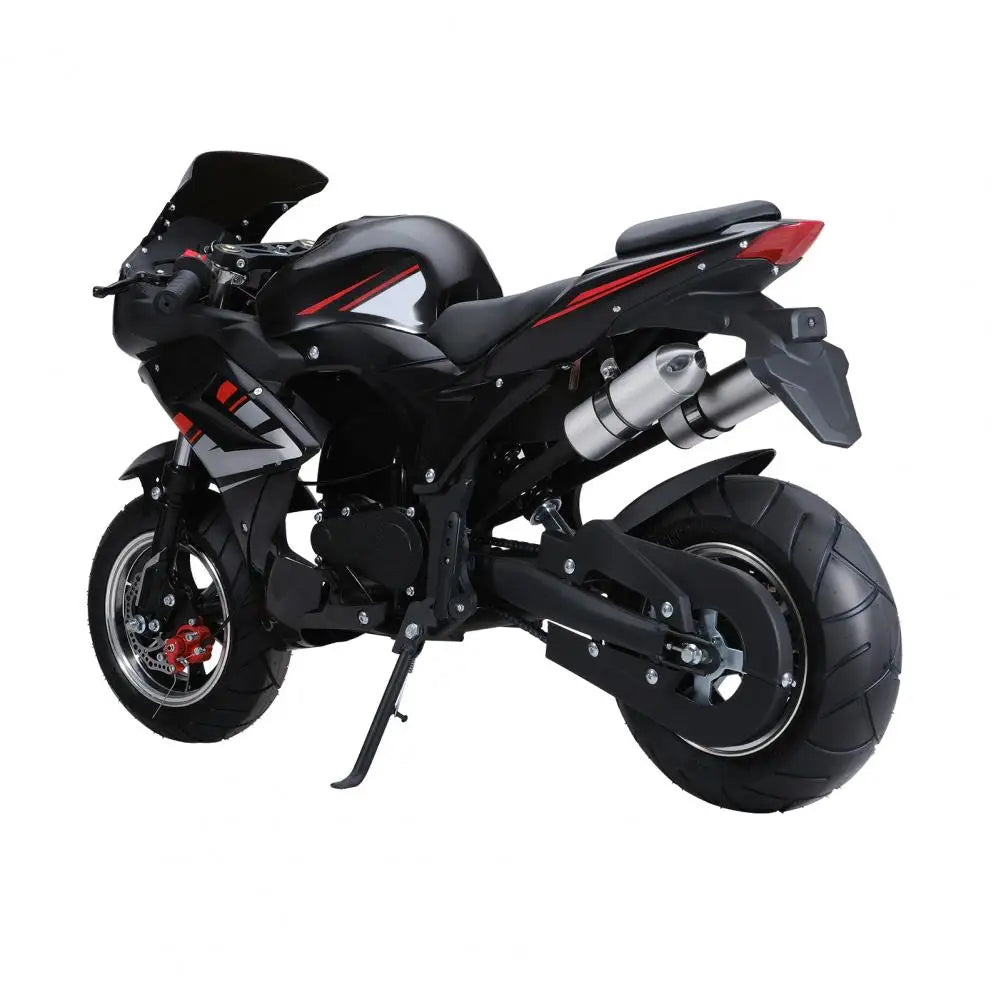49cc 4-Stroke Pocket Rocket Motorcycle, 8 Inch Wheels Mini Motorcycle, Gas Pocket Motorbike