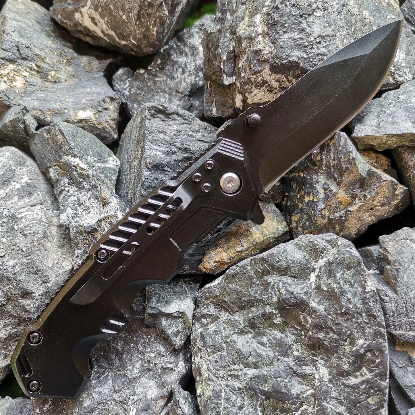 Outdoor Tactical Knife Folding Pocket Knife Jungle Knife Fruit Knife Portable 8Cr15 Steel Blade Knife