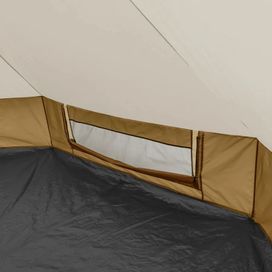 Ozark Trail 15' x 15' 8-Person Glamping Bell Tent with String Lights, 22.57 lbs -YURT
