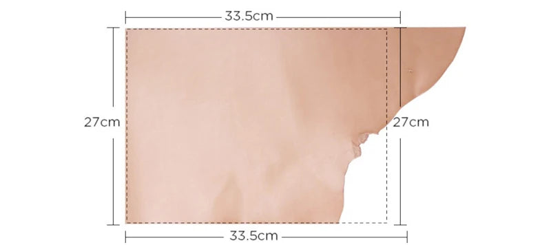 WUTA Full Grain Drum Dyed Vegetable Tanned Cowhide Skin Pre-cut Vachetta Leather Genuine Leather