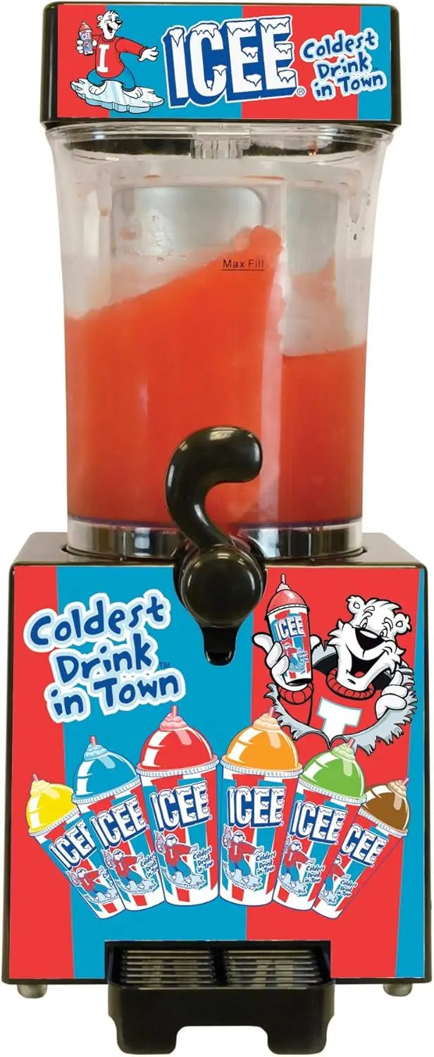 Genuine ICEE Brand Counter-Top Sized ICEE Slushie Maker - Spins Your Pre-Chilled Ingredients