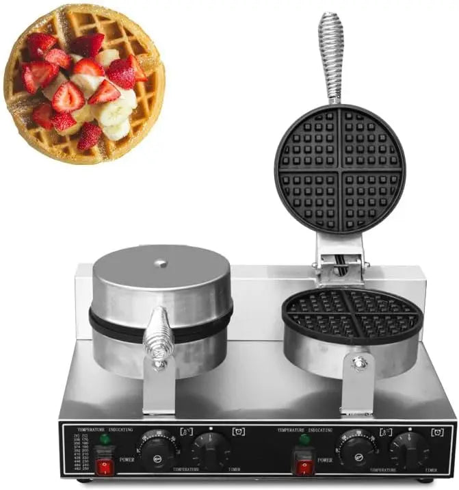 Waffle Maker Double Waffle Irons Stainless Steel Waffle Maker Non-stick Electric