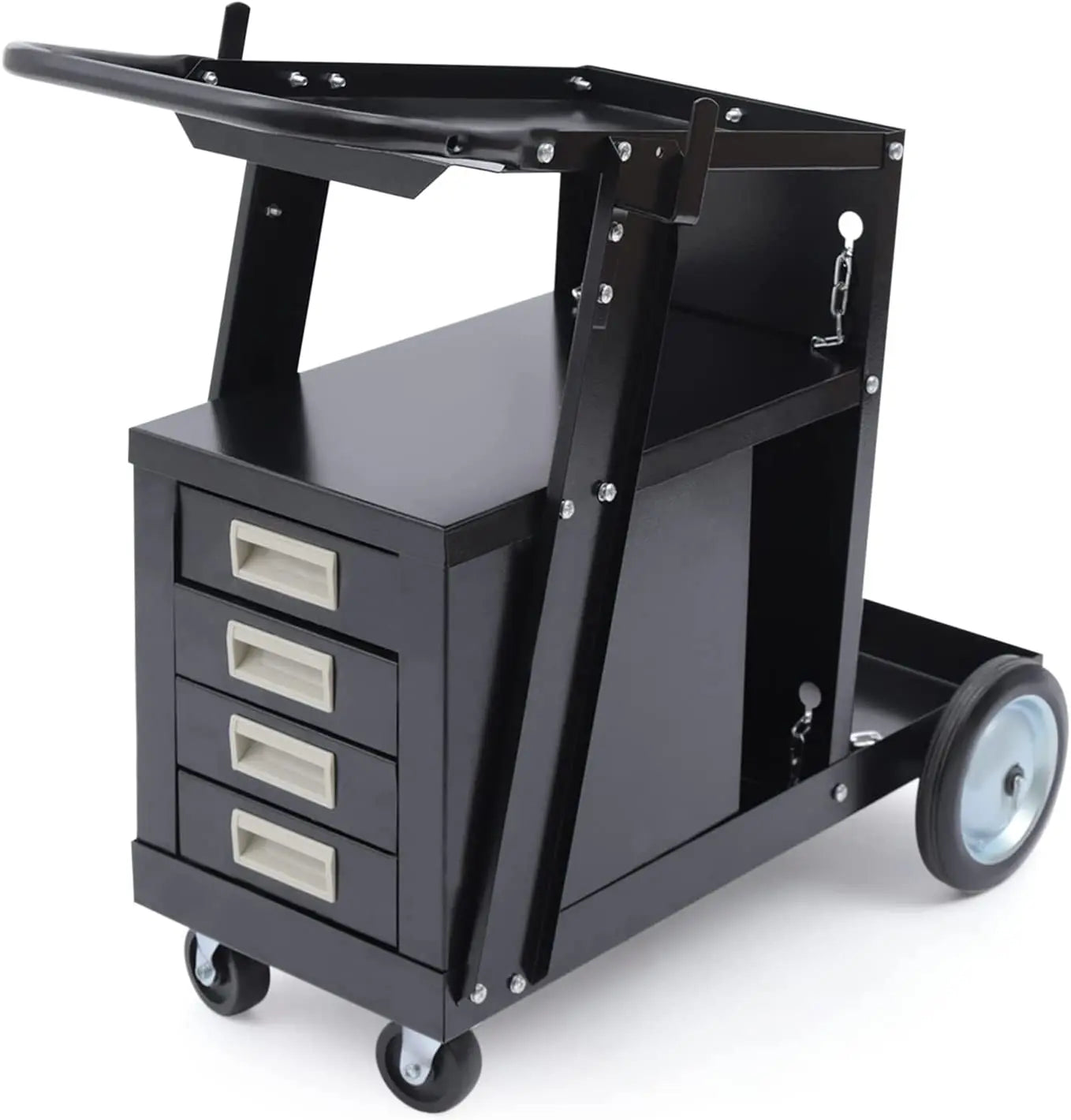 Welding Cabinet Cart with 4-Drawer for MIG TIG ARC Plasma Cutter Tank Storage