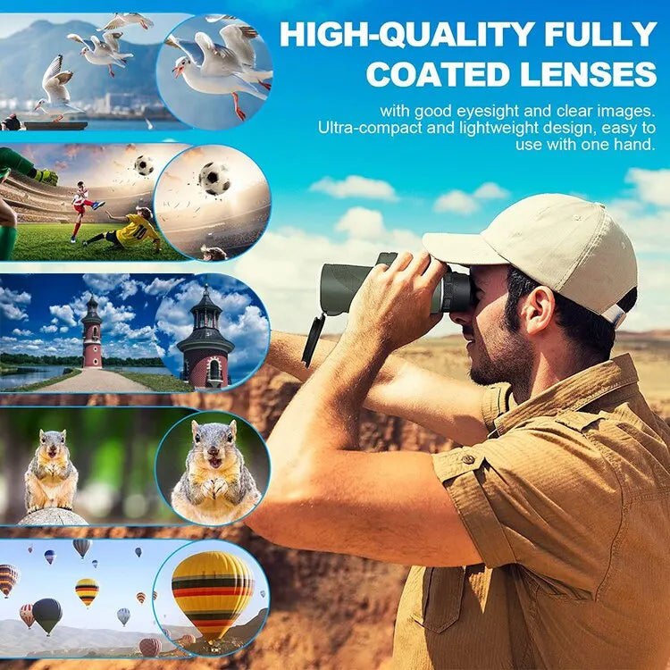 Portable Zoom HD 5000M Telescope Folding Long Distance Mini Powerful Telescope for Hunting Sports