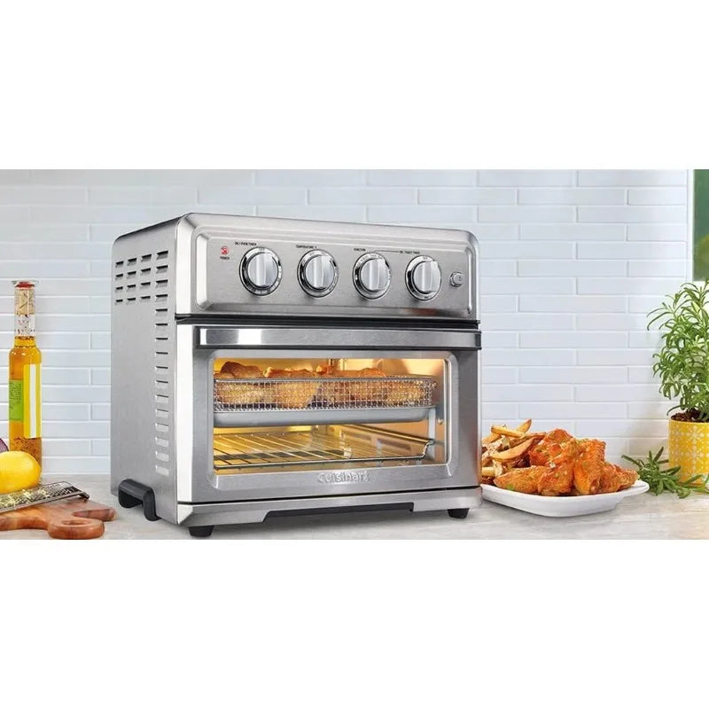 CUISINART Air Fryer + Convection Toaster Oven, 7-1 Oven, Stainless Steel, TOA-60