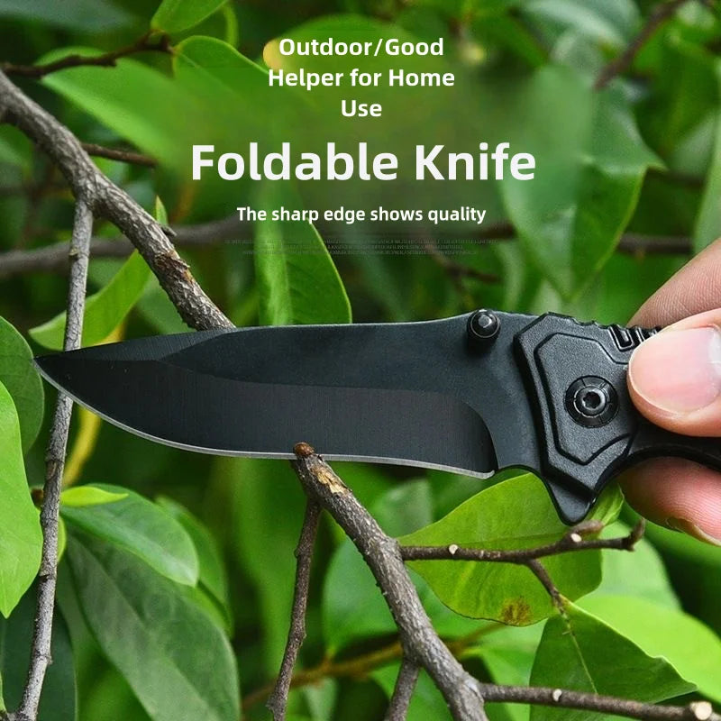 Multi functional outdoor camping knife with safety lock, foldable blade/sharp pocket tactical knife