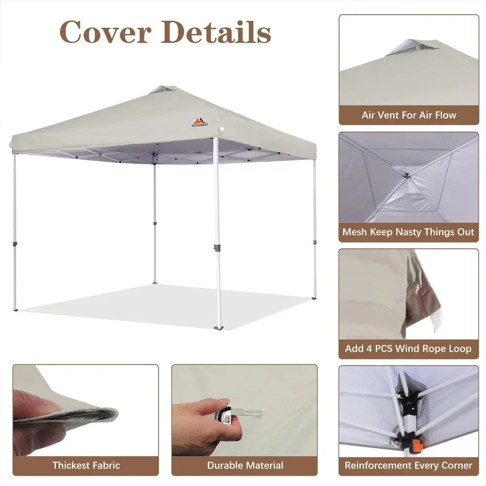 Replacement Top w/ Air Vent for 12x12 (NO Canopy Frame), Canopy Cover ONLY (PICK YOUR COLOR CANVAS)