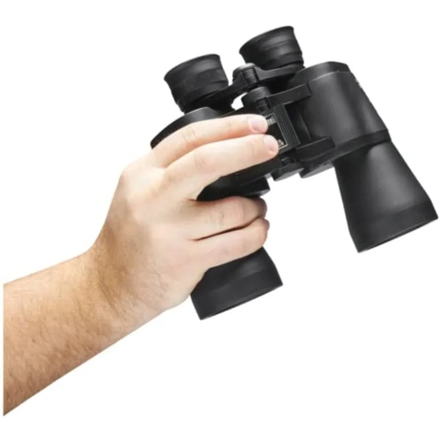 Bushnell Falcon 10x50 Wide Angle Binoculars in Black for Outdoor Viewing High Clarity Optics Rubber
