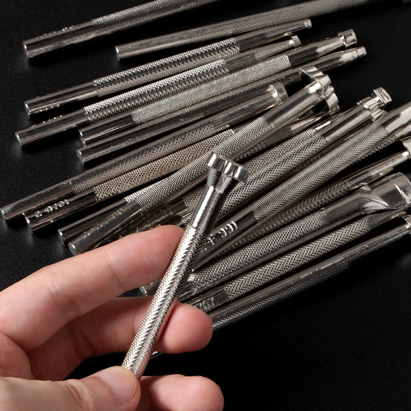 WUTA Leather Stamping Tools Skin Stamps Kit Carving 20Pcs Patterns Craft Embossing Punch Set