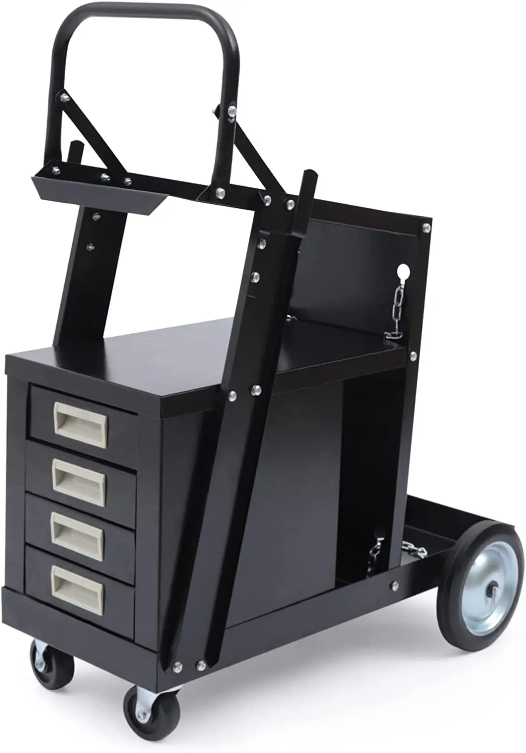 Welding Cabinet Cart with 4-Drawer for MIG TIG ARC Plasma Cutter Tank Storage