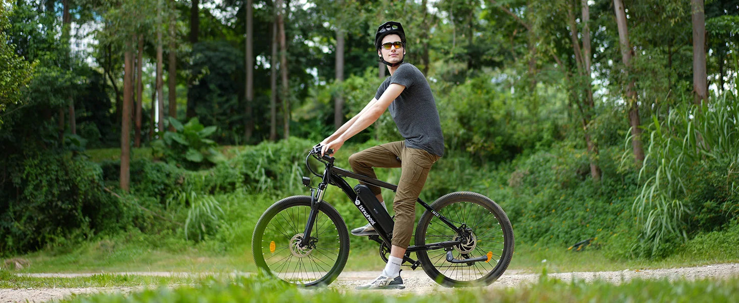 M10 Electric Bike Adult 500W, 26" Commuting Electric Mountain Bike 20MPH Max Range 55+ Mile