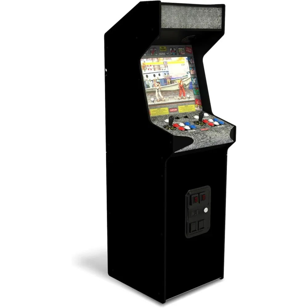 Deluxe Arcade Machine, Compact 5' Tall Stand Up Cabinet with 14 Classic Games and 17" BOE Screen