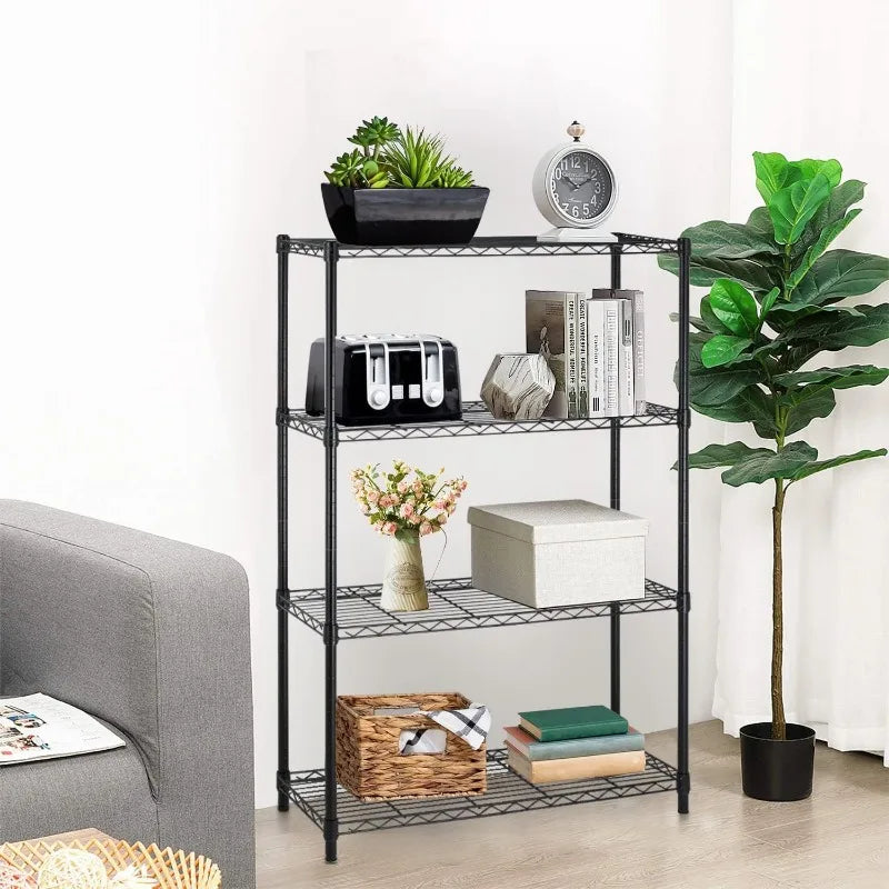 Storage Shelves 2100Lbs Capacity, 6-Shelf on Casters 48" L×18" W×72" H Commercial Wire Shelving Unit