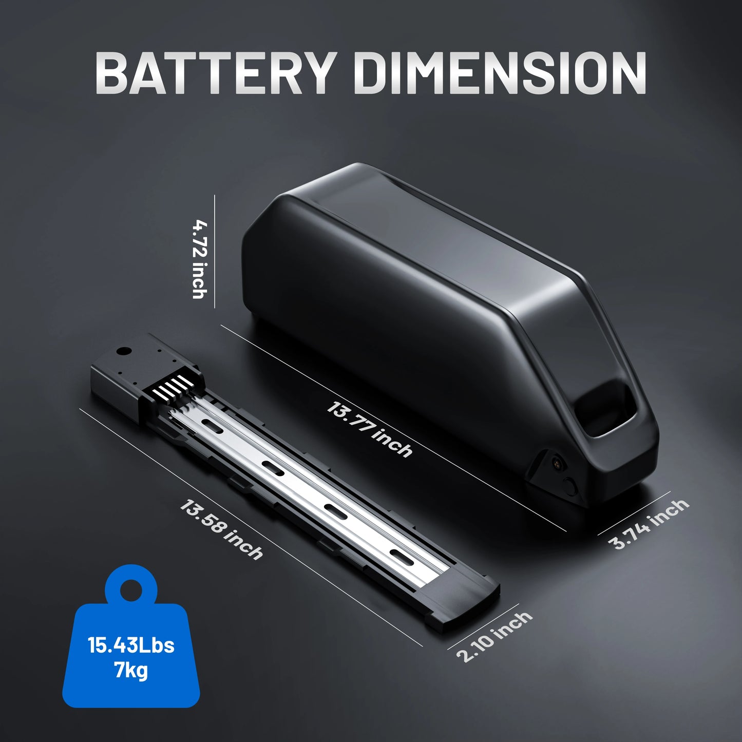 52V 20Ah Hailong EBike Battery  w/40A BMS SamSung 21700 50G Cells Lithium Electric Bicycle