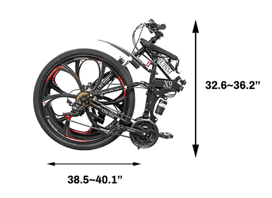 26 Inch Mountain Bike 21 Speed Dual Suspension Adult Bicycle with Adjustable Disc Brake