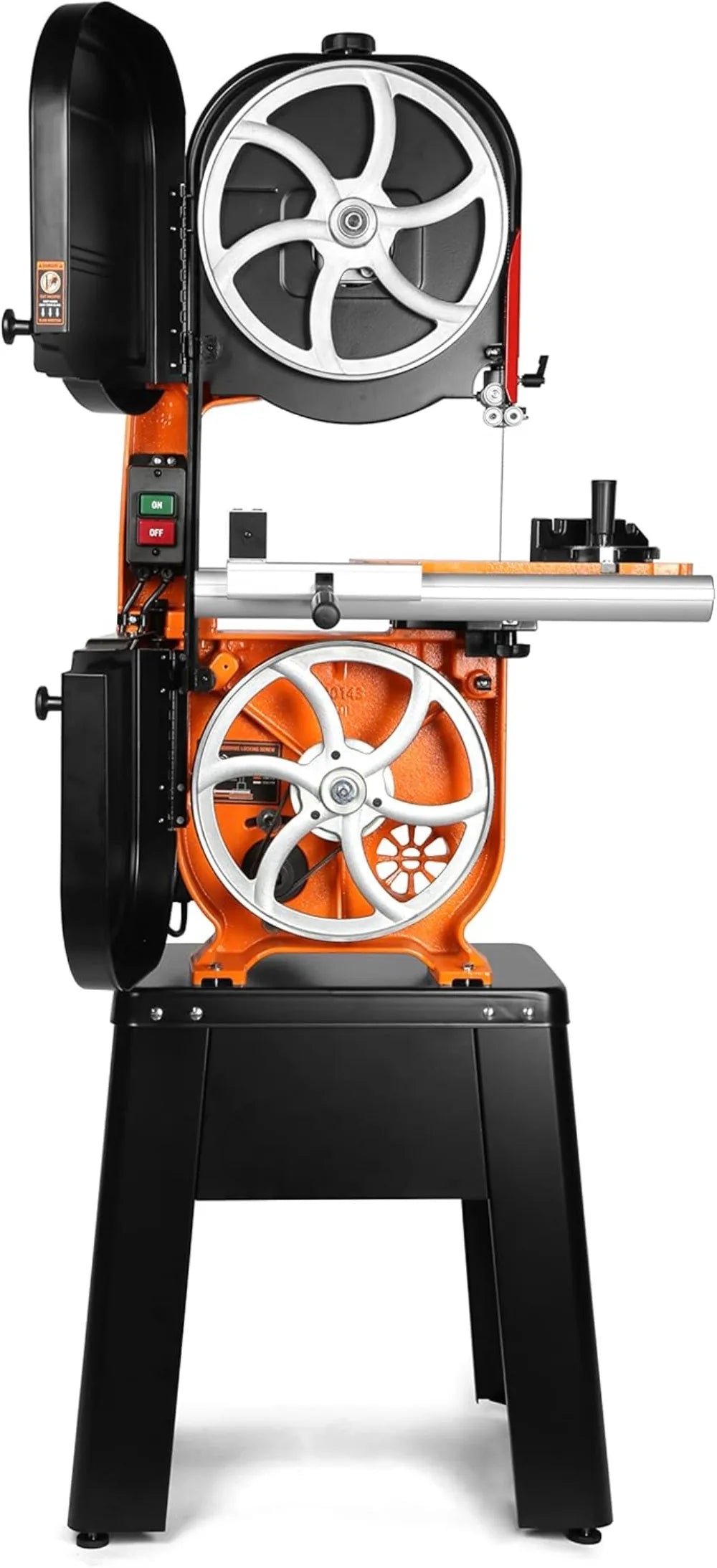14" Industrial Band Saw, 1 HP Dual-Voltage 120V/240V, Two-Speed Metal Cutting w/Cast Iron Table