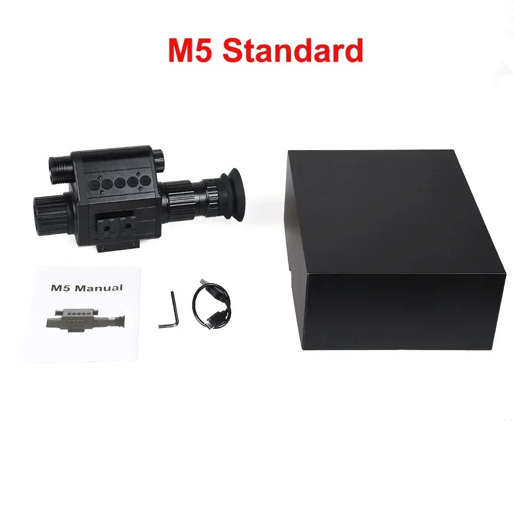 Digital Night Vision Riflescope 940nm IR Scope Sight Monocular 5X Zoom HD 1080P Video Photo 300m