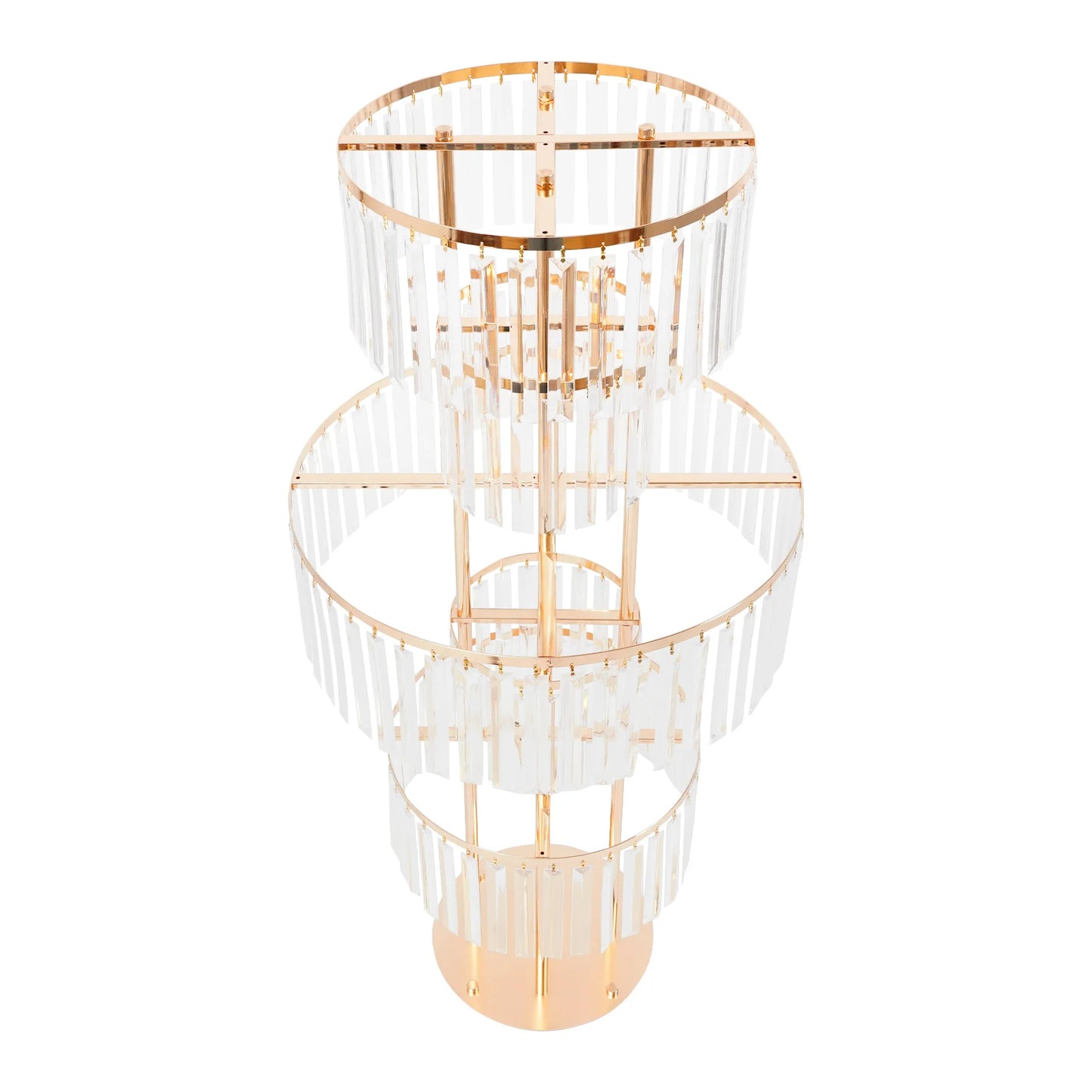 5 Tiers Gold/Silver Wedding Centerpieces Flower Stand Vase Centerpiece Acrylic Flower Stand