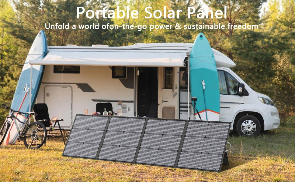 MHPOWOS Portable Solar Charger 40V 220W Foldable Solar Panel Kit for Jackery Bluetti Ecoflow