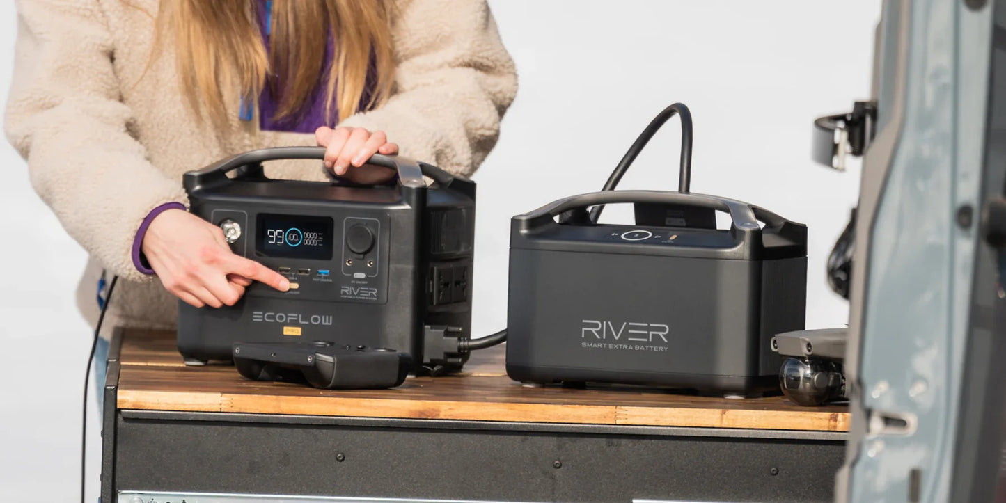 ECOFLOW RIVER Pro Portable Power Station 720Wh, Power Multiple Devices, Recharge 0-80% Within 1 Hour