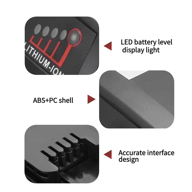 18V 6.5Ah Replacement-Milwaukee M18 XC Lithium Battery 48-11-1860 48-11-1850 48-11-1840 48-11-1820