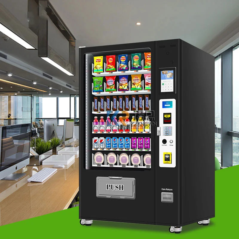 Smart Vending Machine Large Touch Screen/Cold Drink Automatic Drinks Snack Combo Vending Machine