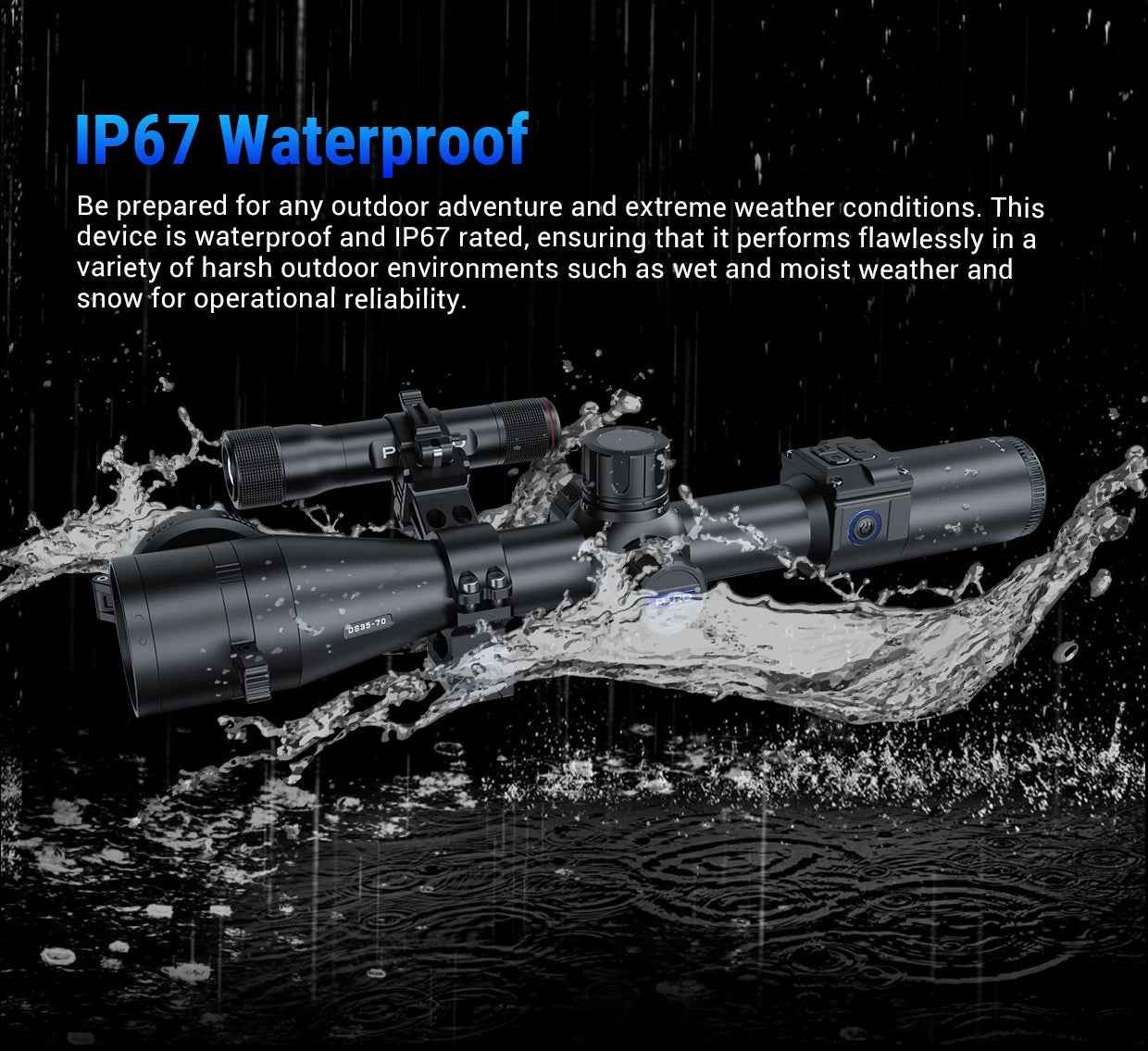 PARD DS35-50/ DS35-70 +TL3 Night Vision Scope Hunting Optics Long Eye-relief Display 2560*1440px