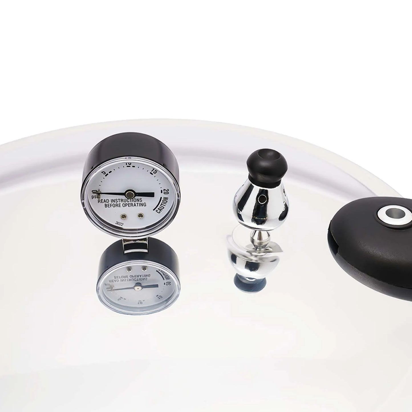 23 Quart Pressure Canner and Cooker with Pressure Gauge 13PSI 90KPA Explosion Proof Safety Valve