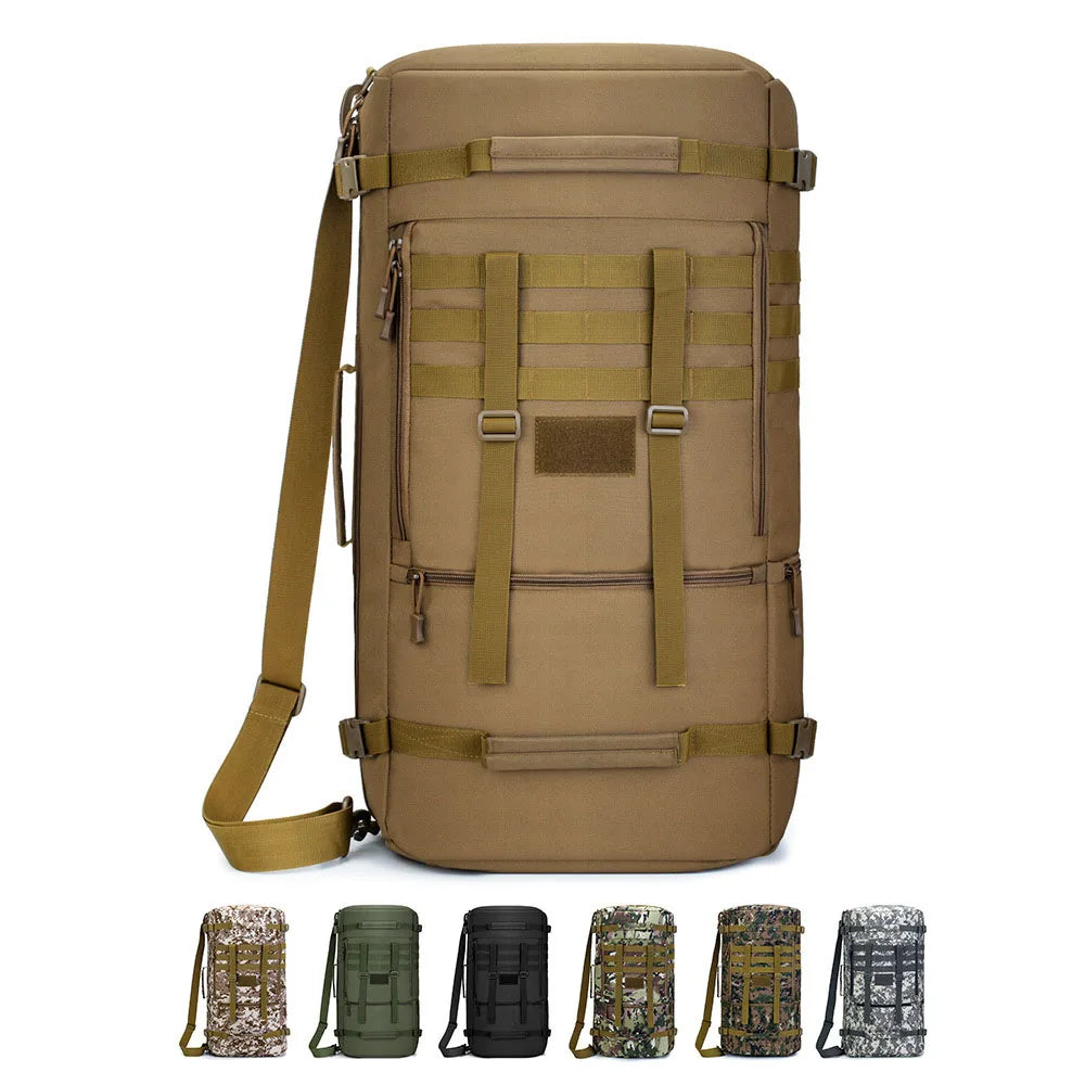 65L Military Tactical Backpack Men Travel Luggage Bag Sport Hunting Molle Camping Rucksacks